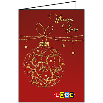 Wzór BN1-001 - Kartki z LOGO, Karnety świąteczne z LOGO - podgląd miniaturka