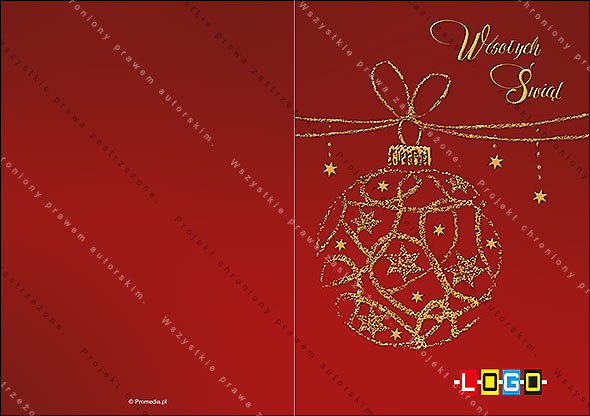 Kartki świąteczne nieskładane - BN1-001 awers