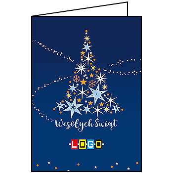 Kartki świąteczne BN1-008 dla firm z Twoim LOGO - Karnet składany BN1