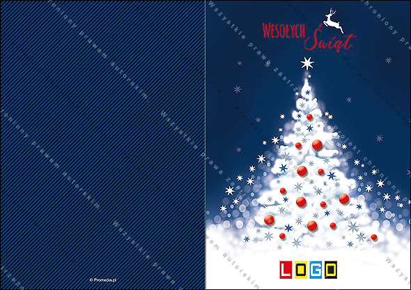 Kartki świąteczne nieskładane - BN1-035 awers