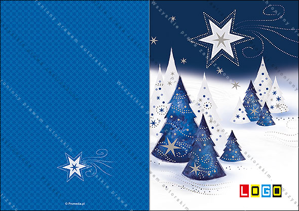 Kartki świąteczne nieskładane - BN1-045 awers
