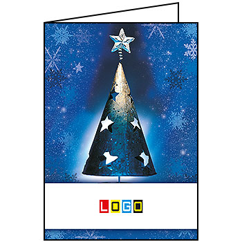 Kartki świąteczne BN1-076 dla firm z Twoim LOGO - Karnet składany BN1