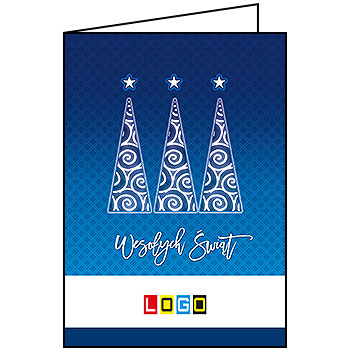 Kartki świąteczne BN1-083 dla firm z Twoim LOGO - Karnet składany BN1