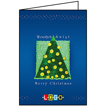 Kartki świąteczne BN1-090 dla firm z Twoim LOGO - Karnet składany BN1
