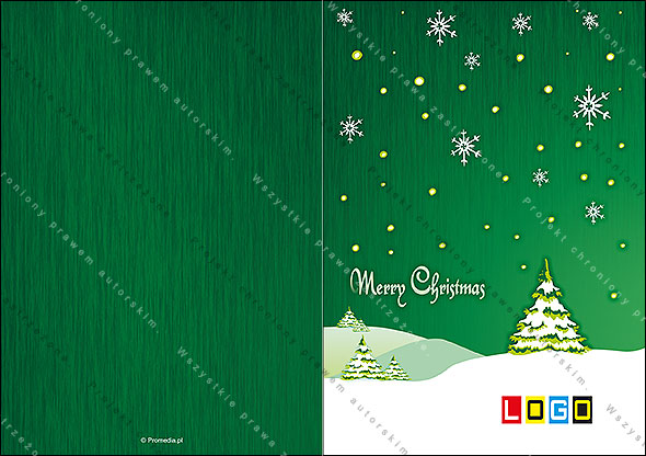 Kartki świąteczne nieskładane - BN1-092 awers