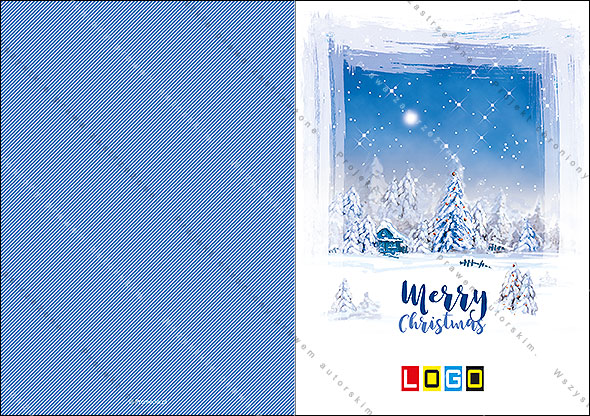 Kartki świąteczne nieskładane - BN1-097 awers