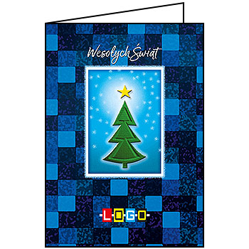 Kartki świąteczne BN1-101 dla firm z Twoim LOGO - Karnet składany BN1