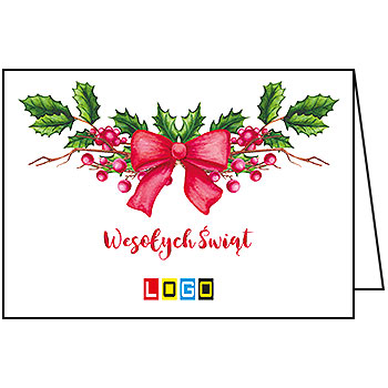 Kartki świąteczne BN1-138 dla firm z Twoim LOGO - Karnet składany BN1