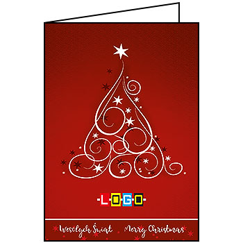Kartki świąteczne BN1-176 dla firm z Twoim LOGO - Karnet składany BN1