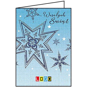 Kartki świąteczne BN1-179 dla firm z Twoim LOGO - Karnet składany BN1