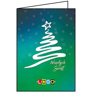Kartki świąteczne BN1-194 dla firm z Twoim LOGO - Karnet składany BN1