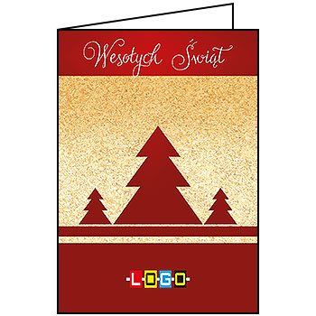 Kartki świąteczne BN1-203 dla firm z Twoim LOGO - Karnet składany BN1