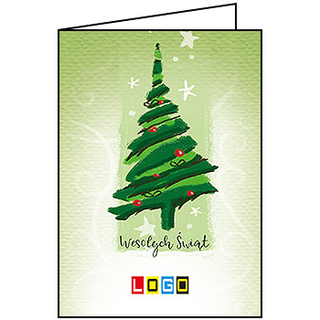 Kartki świąteczne BN1-229 dla firm z Twoim LOGO - Karnet składany BN1