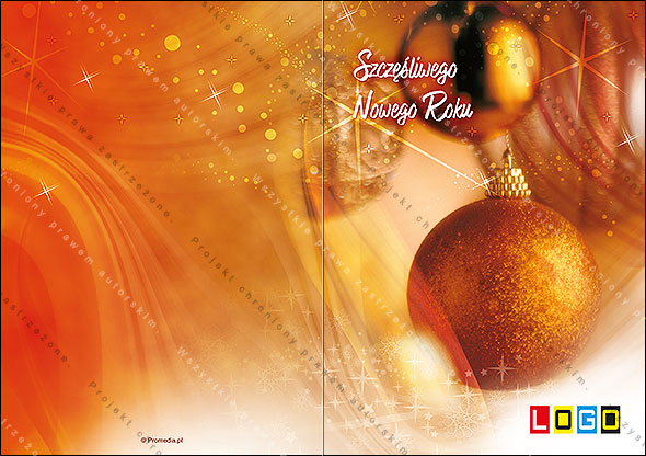 Kartki świąteczne nieskładane - BN1-230 awers