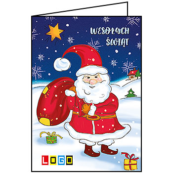 Kartki świąteczne BN1-232 dla firm z Twoim LOGO - Karnet składany BN1