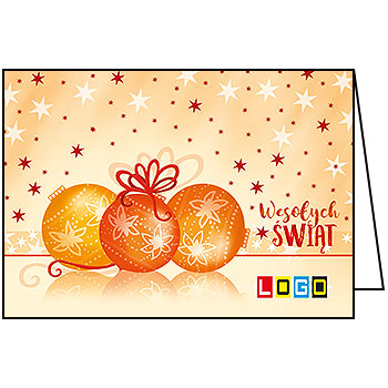 Kartki świąteczne BN1-239 dla firm z Twoim LOGO - Karnet składany BN1