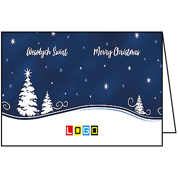 Kartki świąteczne BN1-258 dla firm z Twoim LOGO - Karnet składany BN1