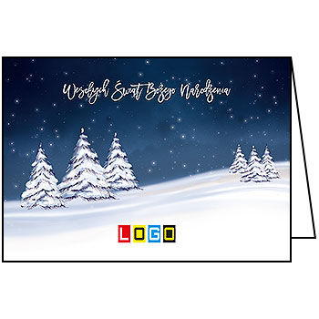 Kartki świąteczne BN1-259 dla firm z Twoim LOGO - Karnet składany BN1