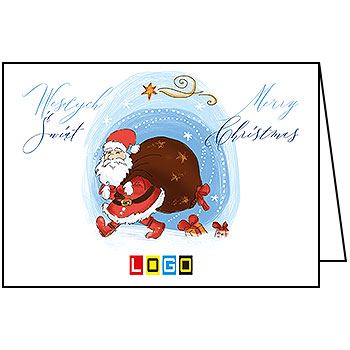 Kartki świąteczne BN1-274 dla firm z Twoim LOGO - Karnet składany BN1