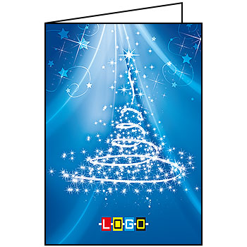 Kartki świąteczne BN1-287 dla firm z Twoim LOGO - Karnet składany BN1