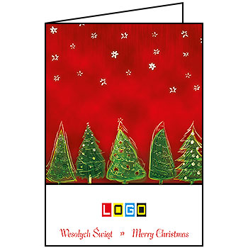 Kartki świąteczne BN1-293 dla firm z Twoim LOGO - Karnet składany BN1