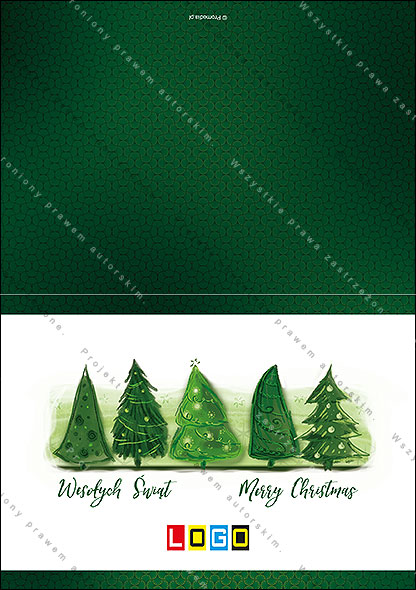 Kartki świąteczne nieskładane - BN1-320 awers