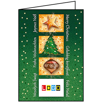 Kartki świąteczne BN1-341 dla firm z Twoim LOGO - Karnet składany BN1