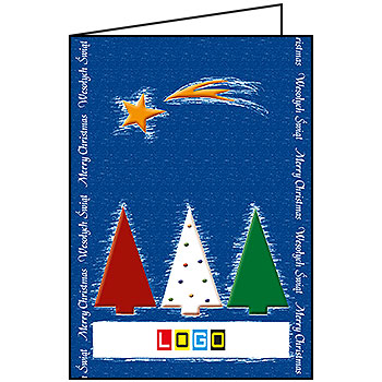 Kartki świąteczne BN1-351 dla firm z Twoim LOGO - Karnet składany BN1