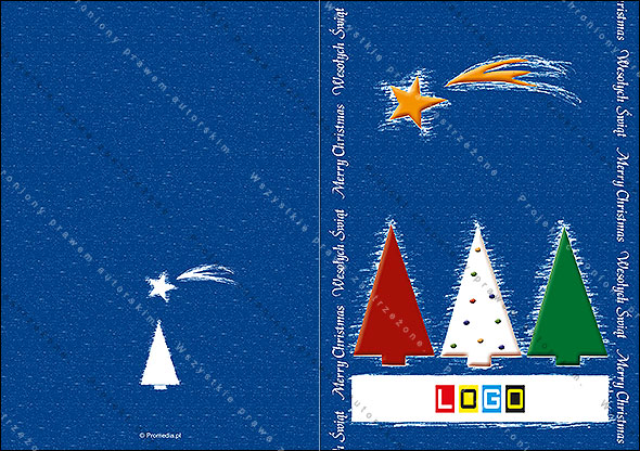 Kartki świąteczne nieskładane - BN1-351 awers