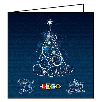 Kartki świąteczne BN2-010 dla firm z Twoim LOGO - Karnet składany BN2