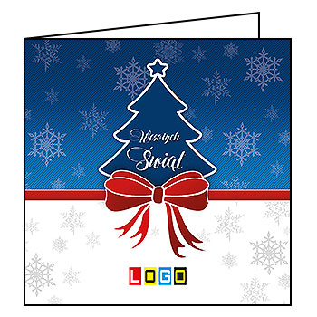 Kartki świąteczne BN2-039 dla firm z Twoim LOGO - Karnet składany BN2