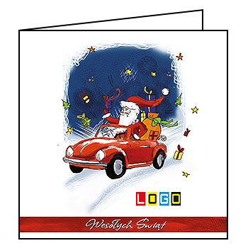 Kartki świąteczne BN2-043 dla firm z Twoim LOGO - Karnet składany BN2