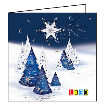 Kartki świąteczne BN2-045 dla firm z Twoim LOGO - Karnet składany BN2