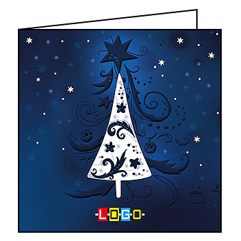 Kartki świąteczne BN2-059 dla firm z Twoim LOGO - Karnet składany BN2