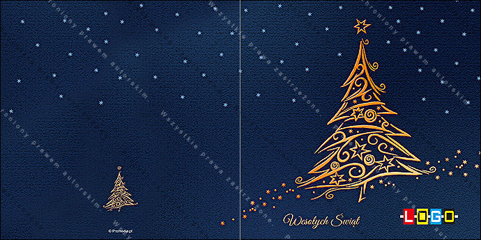 Kartki świąteczne nieskładane - BN2-064 awers