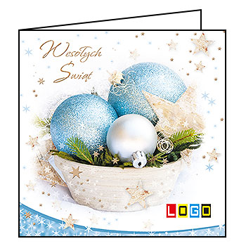 Kartki świąteczne BN2-070 dla firm z Twoim LOGO - Karnet składany BN2