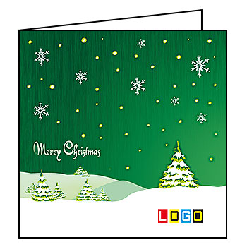 Kartki świąteczne BN2-092 dla firm z Twoim LOGO - Karnet składany BN2