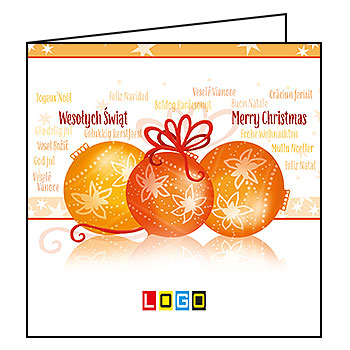 Kartki świąteczne BN2-143 dla firm z Twoim LOGO - Karnet składany BN2