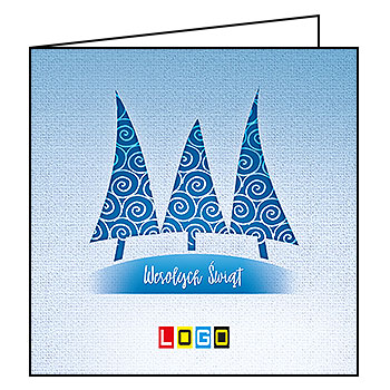 Kartki świąteczne BN2-149 dla firm z Twoim LOGO - Karnet składany BN2