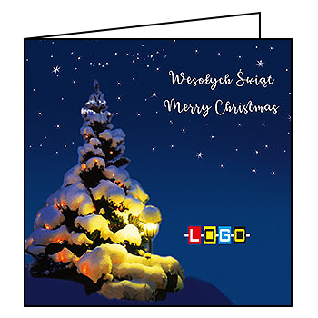 Kartki świąteczne BN2-162 dla firm z Twoim LOGO - Karnet składany BN2