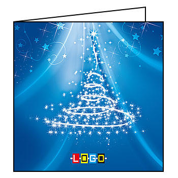 Kartki świąteczne BN2-287 dla firm z Twoim LOGO - Karnet składany BN2