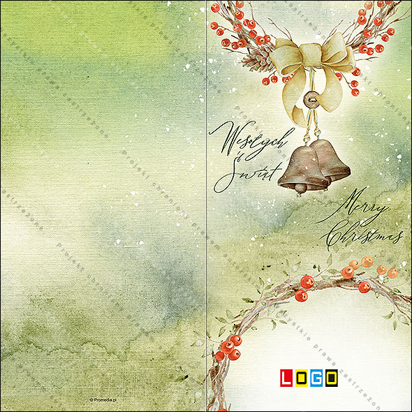 Kartki świąteczne nieskładane - BN3-033 awers