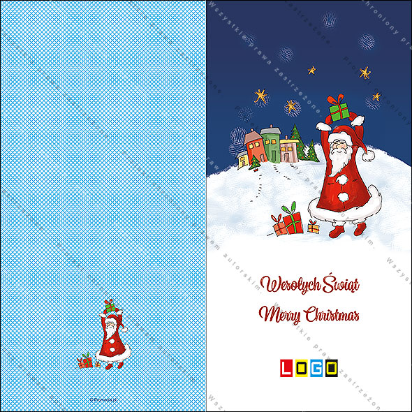 Kartki świąteczne nieskładane - BN3-034 awers
