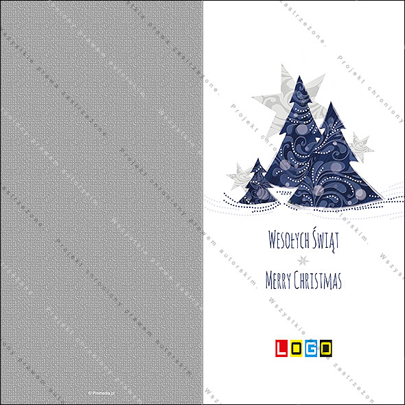 Kartki świąteczne nieskładane - BN3-049 awers