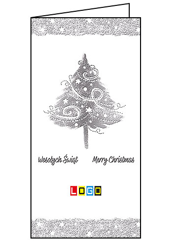 Kartki świąteczne BN3-050 dla firm z Twoim LOGO - Karnet składany BN3