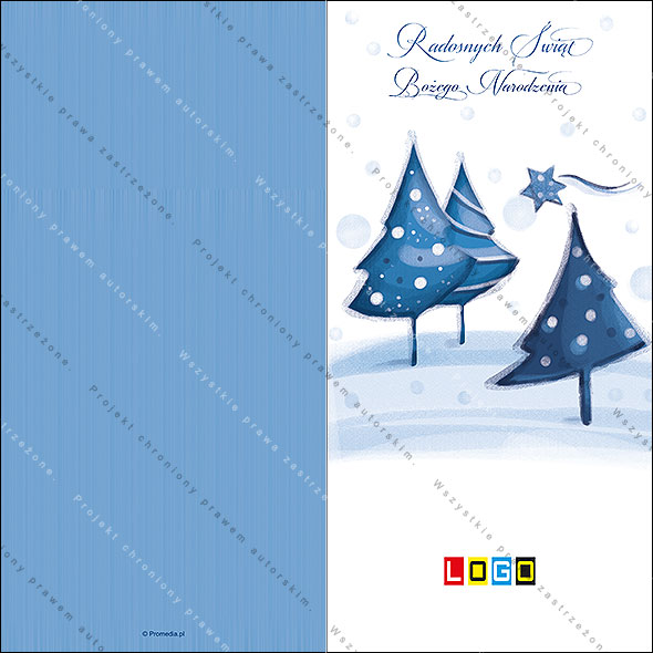 Kartki świąteczne nieskładane - BN3-053 awers