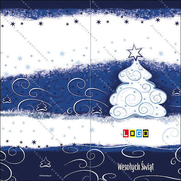 Kartki świąteczne nieskładane - BN3-056 awers