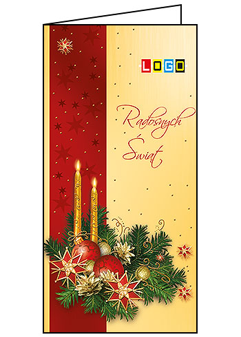 Wzór BN3-068 - Kartki z LOGO, Karnety świąteczne z LOGO - podgląd miniaturka