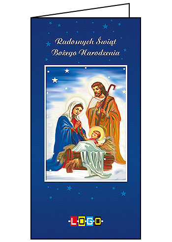 Kartki świąteczne BN3-074 dla firm z Twoim LOGO - Karnet składany BN3