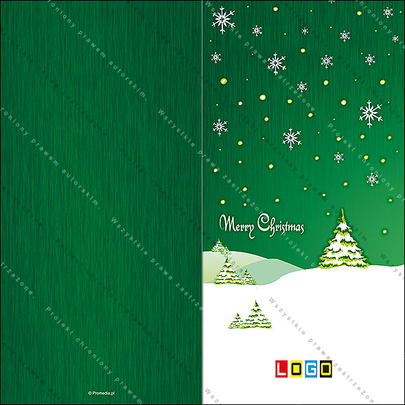 Kartki świąteczne nieskładane - BN3-092 awers